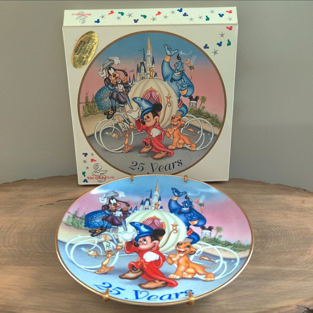 Vintage Disney 25th Anniversary Plate